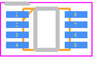 VSSOP8E7A-T-DE-D - TopLine PCB footprint - Small Outline Packages - Small Outline Packages - C4AF9BW5170T3OK
