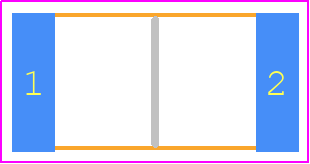 CHP2512K6R80FFT - Vishay PCB footprint - Resistor Chip - Resistor Chip - CHP2512