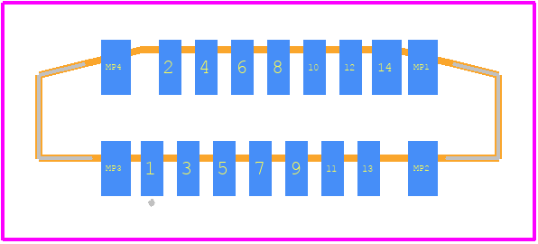 52559-1433 - Molex PCB footprint - Other - Other - 52559-1433-1