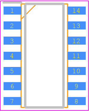 TLE9254SKXUMA1 - Infineon PCB footprint - Small Outline Packages - Small Outline Packages - PG-DSO-14