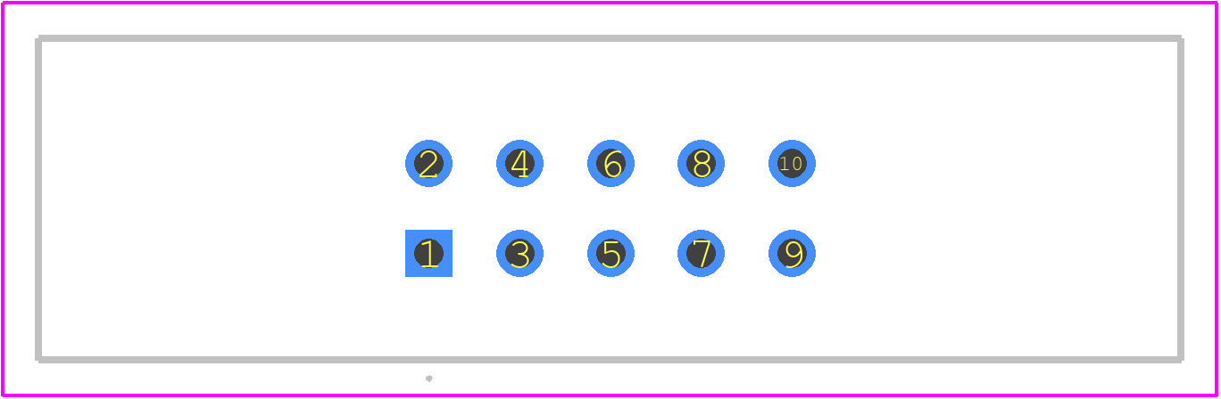 HIF3BD-10PA-2.54DSA(63) - Hirose PCB footprint - Other - Other - HIF3BD-10PA-2.54DSA(63)-1
