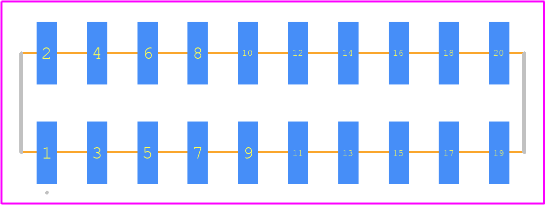 M20-8761046 - Harwin PCB footprint - Other - Other - M20-8761046-3
