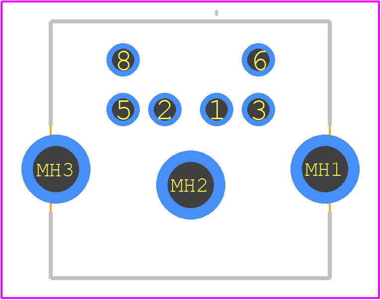 KMDGX-6S-AS - Kycon PCB footprint - Other - Other - KMDGX-6S-AS-3