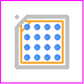 TS2012EIJT - STMicroelectronics PCB footprint - BGA - BGA - Flip Chip 16