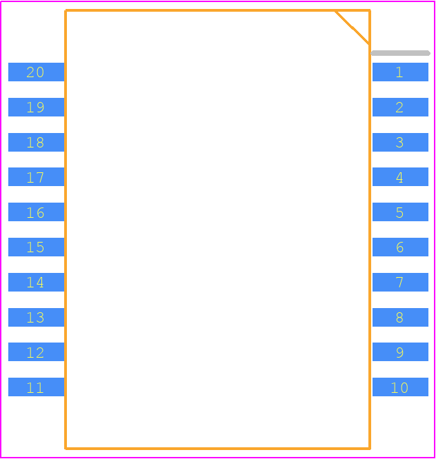 IGOT60R070D1AUMA1 - Infineon PCB footprint - Other - Other - PG-DSO-20-87 