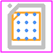 INA2191A4IYBJR - Texas Instruments PCB footprint - BGA - BGA - YBJ0012