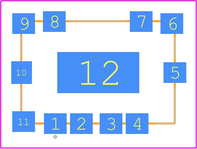 TAMP-1521GLN+ - Mini-Circuits PCB footprint - Other - Other - TAMP-1521GLN+-2