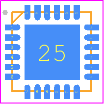 LNBH26PQR - STMicroelectronics PCB footprint - Quad Flat No-Lead - Quad Flat No-Lead - M24256-DRDW8TP/K