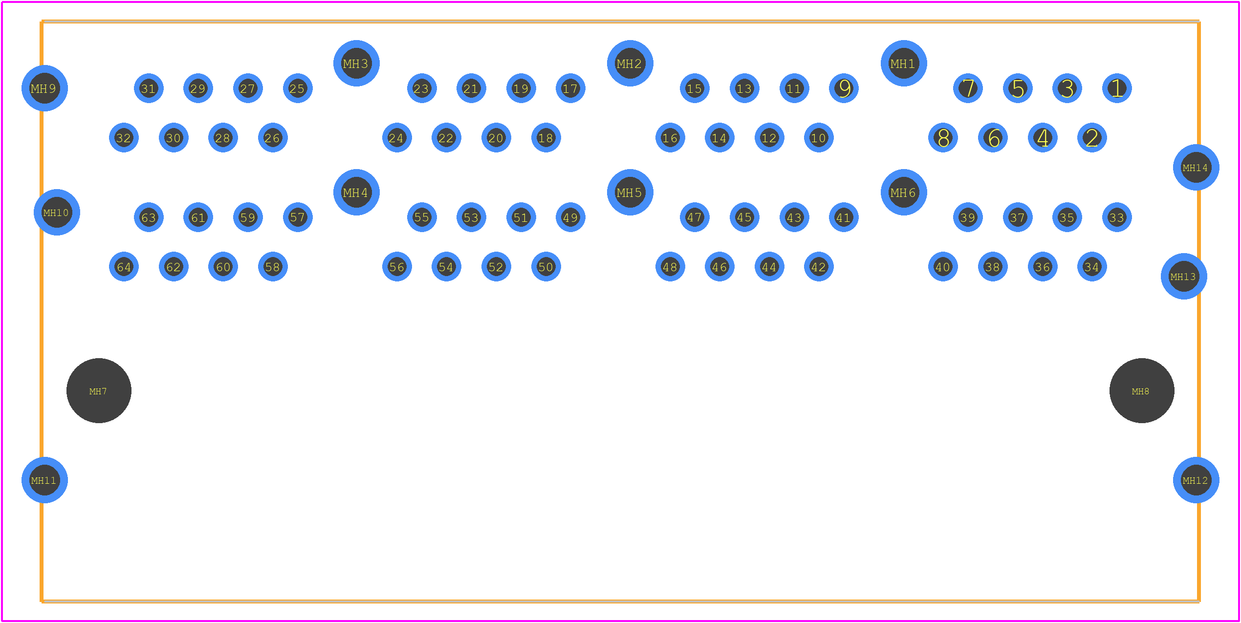 0445200001 - Molex PCB footprint - Other - Other - 0445200001-1