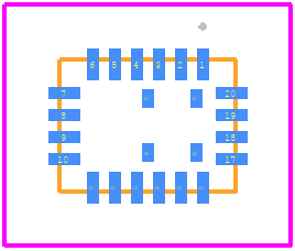 LT3033IUDC#TRPBF - Analog Devices PCB footprint - Other - Other - UDC Package 20-Lead Plastic QFN (3mm × 4mm)_2025-2