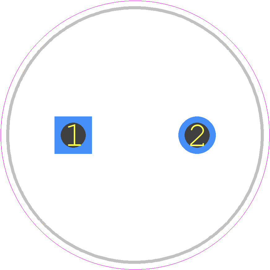 LKG1K102MESYBK - Nichicon PCB footprint - Capacitor, Polarized Radial Diameter - Capacitor, Polarized Radial Diameter - 20*45