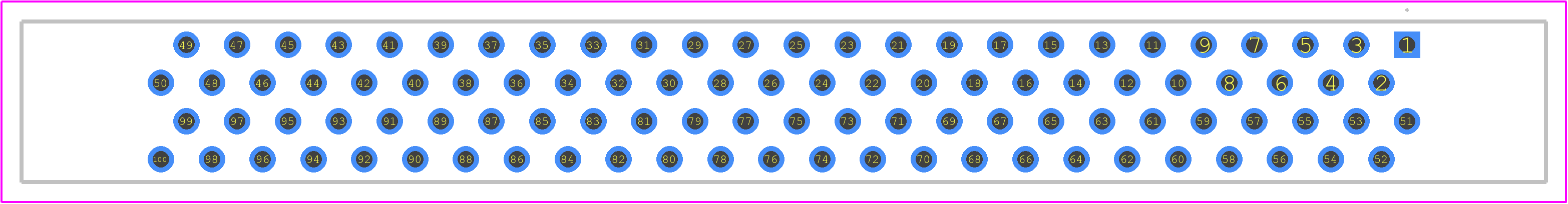 TX24-100R-6ST-N1E - JAE PCB footprint - Other - Other - TX24-100R-6ST-N1E-1