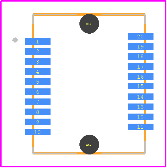 UE76-A20-3000T - Amphenol PCB footprint - Other - Other - UE76-A20-3000T-3
