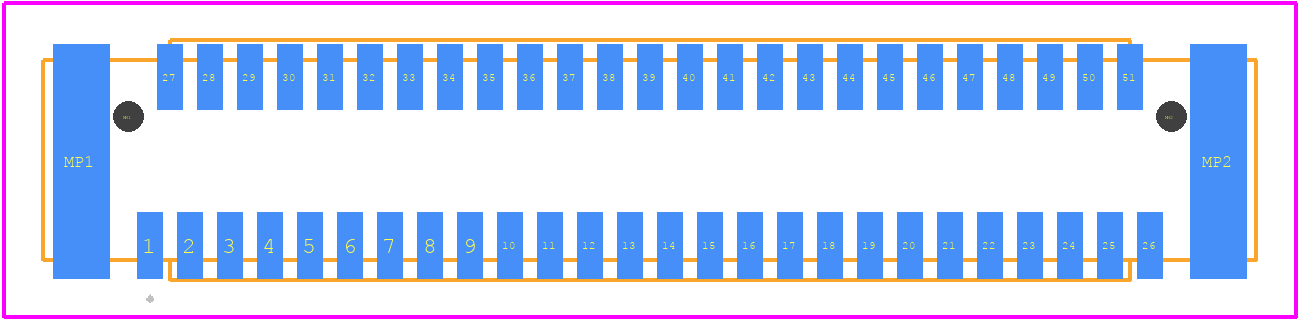 10162581-3134151LF - Amphenol Communications Solutions PCB footprint - Other - Other - 10162581-3134151LF-2