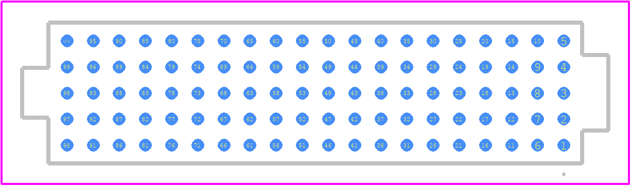 YFS-20-03-H-05-SB - SAMTEC PCB footprint - Other - Other - YFS-20-03-H-05-SB-2
