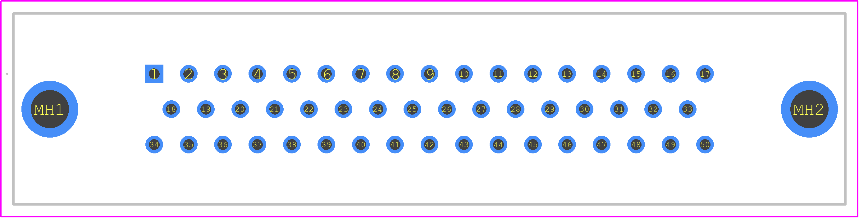 PCD50M98S0T2C-14 - Amphenol PCB footprint - Other - Other - PCD50M98S0T2C-14-11