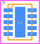 RT9524GQW - RICHTEK PCB footprint - Small Outline No-lead - Small Outline No-lead - 10L DFN 3x2 Package