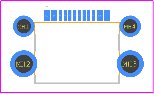 USB4510-03-1-A - GCT (GLOBAL CONNECTOR TECHNOLOGY) PCB footprint - Other - Other - USB4510-03-1-A-5