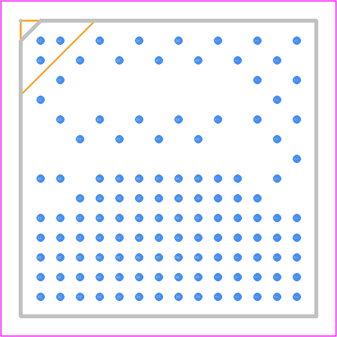AD5535ABCZ - Analog Devices PCB footprint - BGA - BGA - BC-124-2