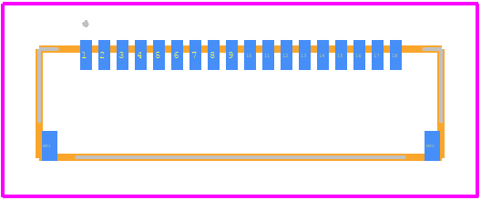 FH19SC-18S-0.5SH(99) - Hirose PCB footprint - Other - Other - FH19SC-18S-0.5SH(99)-2