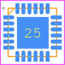 STMPE1600QTR - STMicroelectronics PCB footprint - Quad Flat No-Lead - Quad Flat No-Lead - STMPE1600QTR