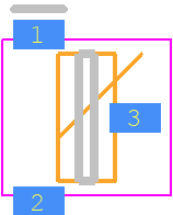 LM4050BEM3-2.0 - Texas Instruments PCB footprint - SOT23 (3-Pin) - SOT23 (3-Pin) - SOT 23 M3