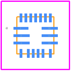 MP6619GQ-Z - Monolithic Power Systems (MPS) PCB footprint - Other - Other - MP6619GQ-Z-1