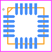 MPR121QR2 - Resurgent Semiconductor PCB footprint - Quad Flat No-Lead - Quad Flat No-Lead - MPR121QR2