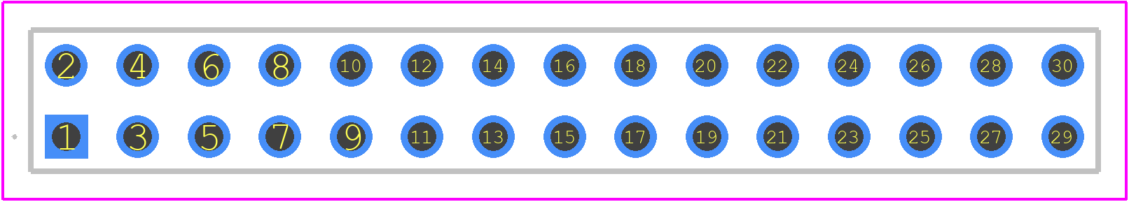 HTSW-115-07-G-D - SAMTEC PCB footprint - Other - Other - HTSW-115-07-G-D-4