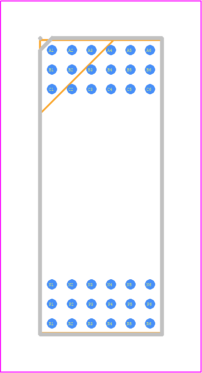 LTM2895IY#PBF - Analog Devices PCB footprint - BGA - BGA - BGA Package 36-Lead (15mm × 6.25mm × 2.06mm)_2025