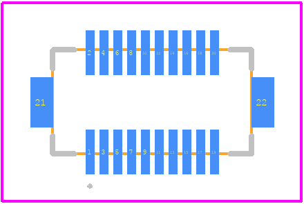 DF12NB(3.0)-20DP-0.5V(51) - Hirose PCB footprint - Other - Other - DF12NB(3.0)-20DP-0.5V(51)-5