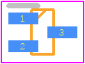 PPM523T201E0 - Prisemi PCB footprint - SOT23 (3-Pin) - SOT23 (3-Pin) - PPM523T201E0