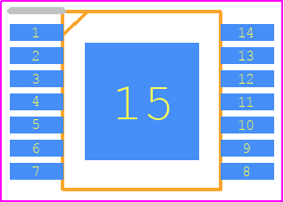 LM5015MH/NOPB - Texas Instruments PCB footprint - Small Outline Packages - Small Outline Packages - PWP0014A-2022-1