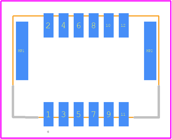 505448-1291 - Molex PCB footprint - Other - Other - 505448-1291-3
