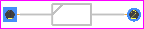JANTX1N5622 - Microchip PCB footprint - Diodes, Axial Diameter Horizontal Mounting - Diodes, Axial Diameter Horizontal Mounting - JANTXV1N5620