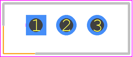 440052-3 - TE Connectivity PCB footprint - Header, Shrouded - Straight PTH Box - Header, Shrouded - Straight PTH Box - 440052-3