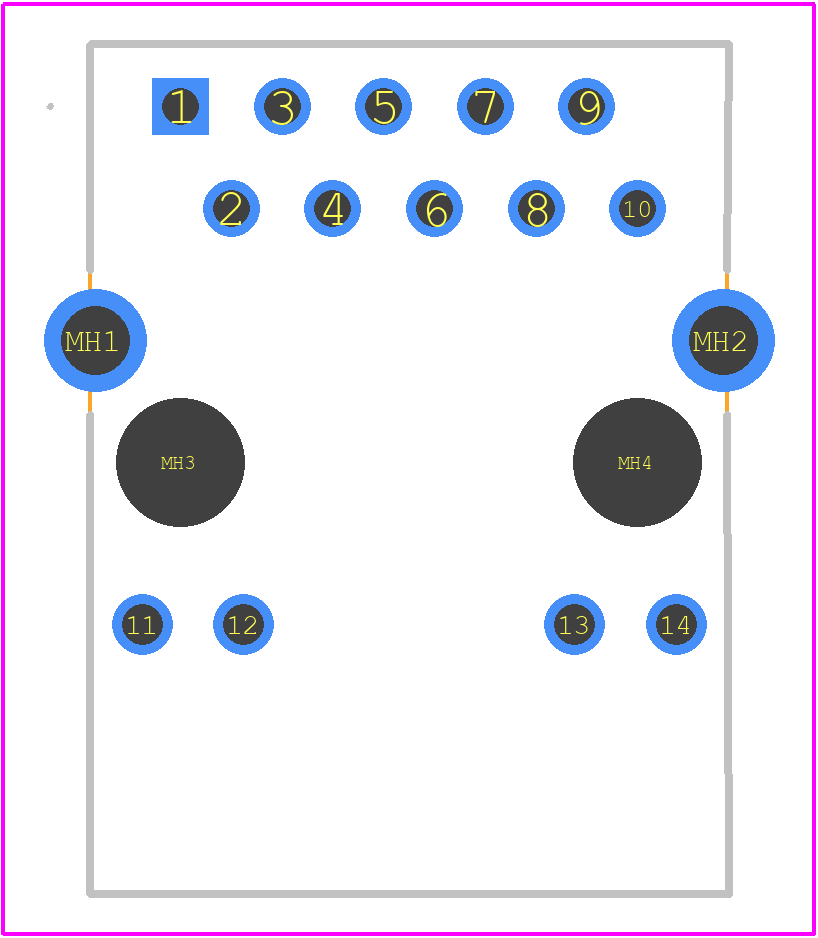 ARJM11A1-502-KK-EW2 - ABRACON PCB footprint - Other - Other - ARJM11A1-502-KK-EW2-6
