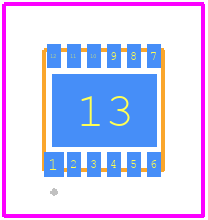 NCS5652MUTWG - onsemi PCB footprint - Other - Other - UDFN12,  3x3 mm