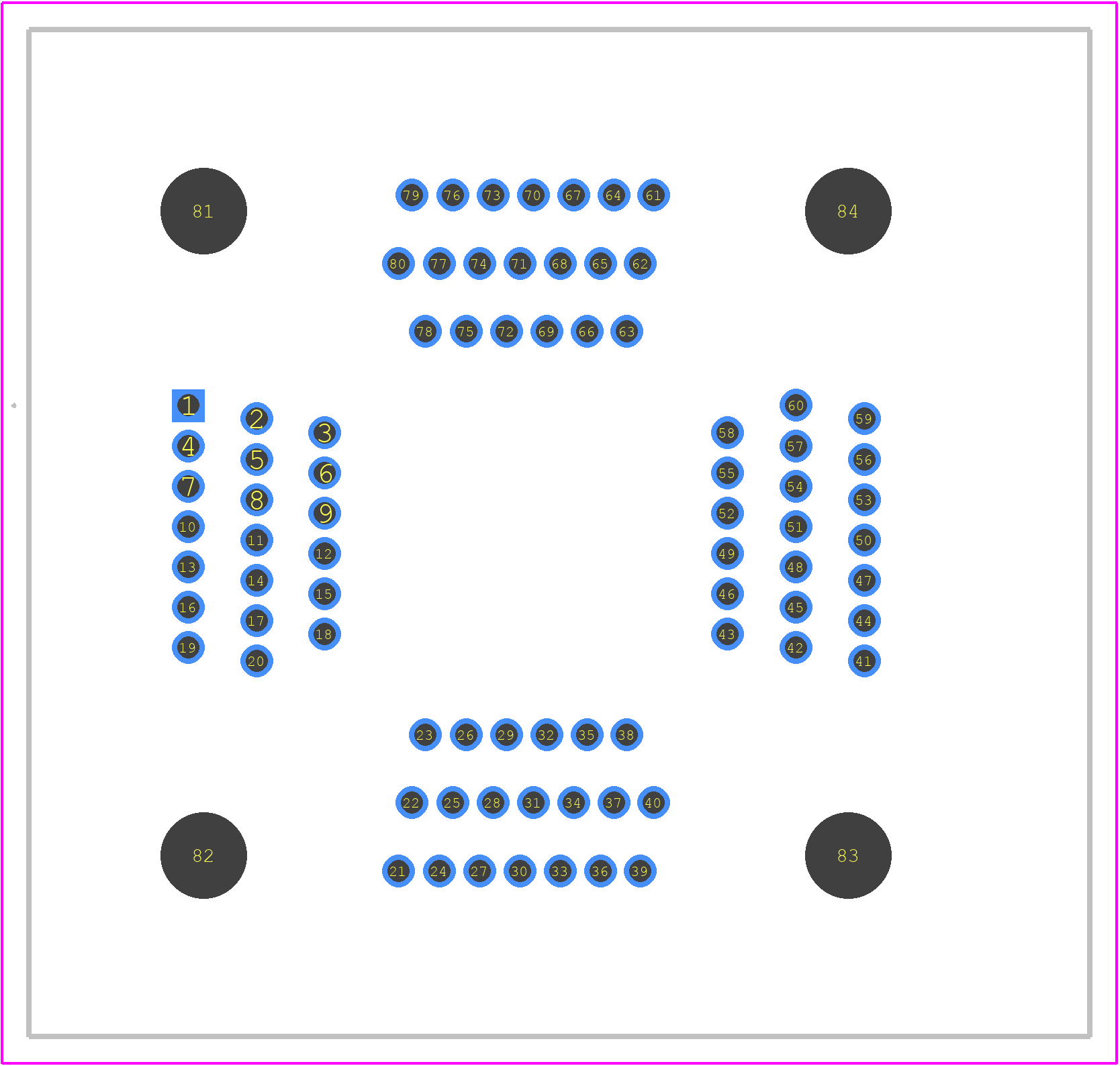 IC51-0804-808-4 - Yamaichi PCB footprint - Other - Other - IC51-0804-808-4-3