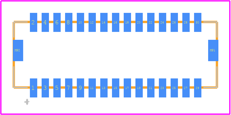 203564-3017 - Molex PCB footprint - Other - Other - 203564-3017-2