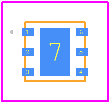 HPP845E035R4 - TE Connectivity PCB footprint - Other - Other - 6-DFN (3x3)