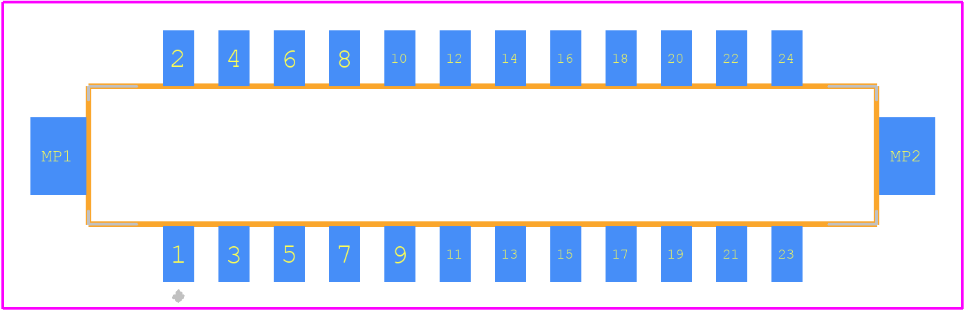 DF11Z-24DS-2V(22) - Hirose PCB footprint - Other - Other - DF11Z-24DS-2V(22)-6