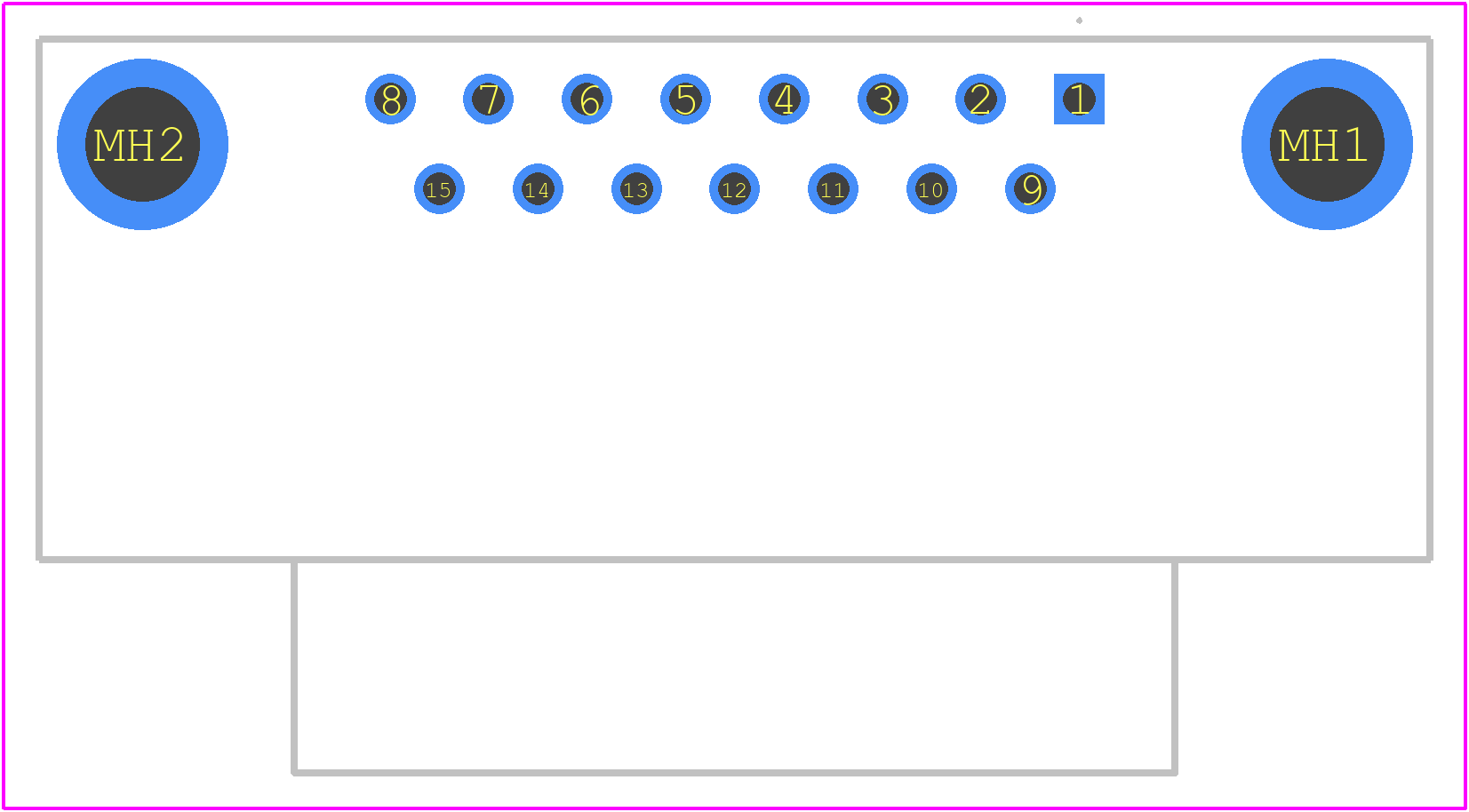 2301845-1 - TE Connectivity PCB footprint - Other - Other - 2301845-1-2