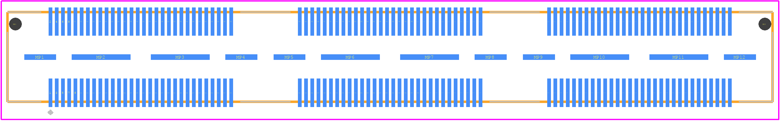 QSH-090-01-H-D-A - SAMTEC PCB footprint - Other - Other - QSH-090-01-L-D-A-K-TR-2