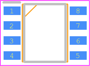 SMP5198 - InterFET PCB footprint - Small Outline Packages - Small Outline Packages - SOIC-8
