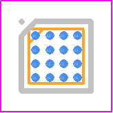 SSM2380CBZ-REEL7 - Analog Devices PCB footprint - BGA - BGA - . 16-Ball Wafer Level Chip Scale Package [WLCSP] (CB-16-3)