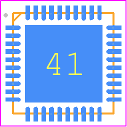 EFR32ZG23A010F512GM40-B - Silicon Labs PCB footprint - Quad Flat No-Lead - Quad Flat No-Lead - QFN40