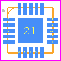 DAT-31A-SP+ - Mini-Circuits PCB footprint - Quad Flat No-Lead - Quad Flat No-Lead - QFN-20_2022