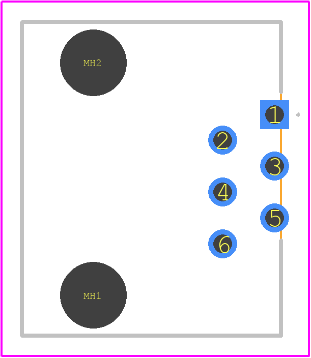 CRJ025-1-TH - Same Sky PCB footprint - Other - Other - CRJ025-1-TH-2