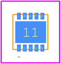 NIS6151MT2TXG - onsemi PCB footprint - Other - Other - WDFNW10 (Pb−Free)
